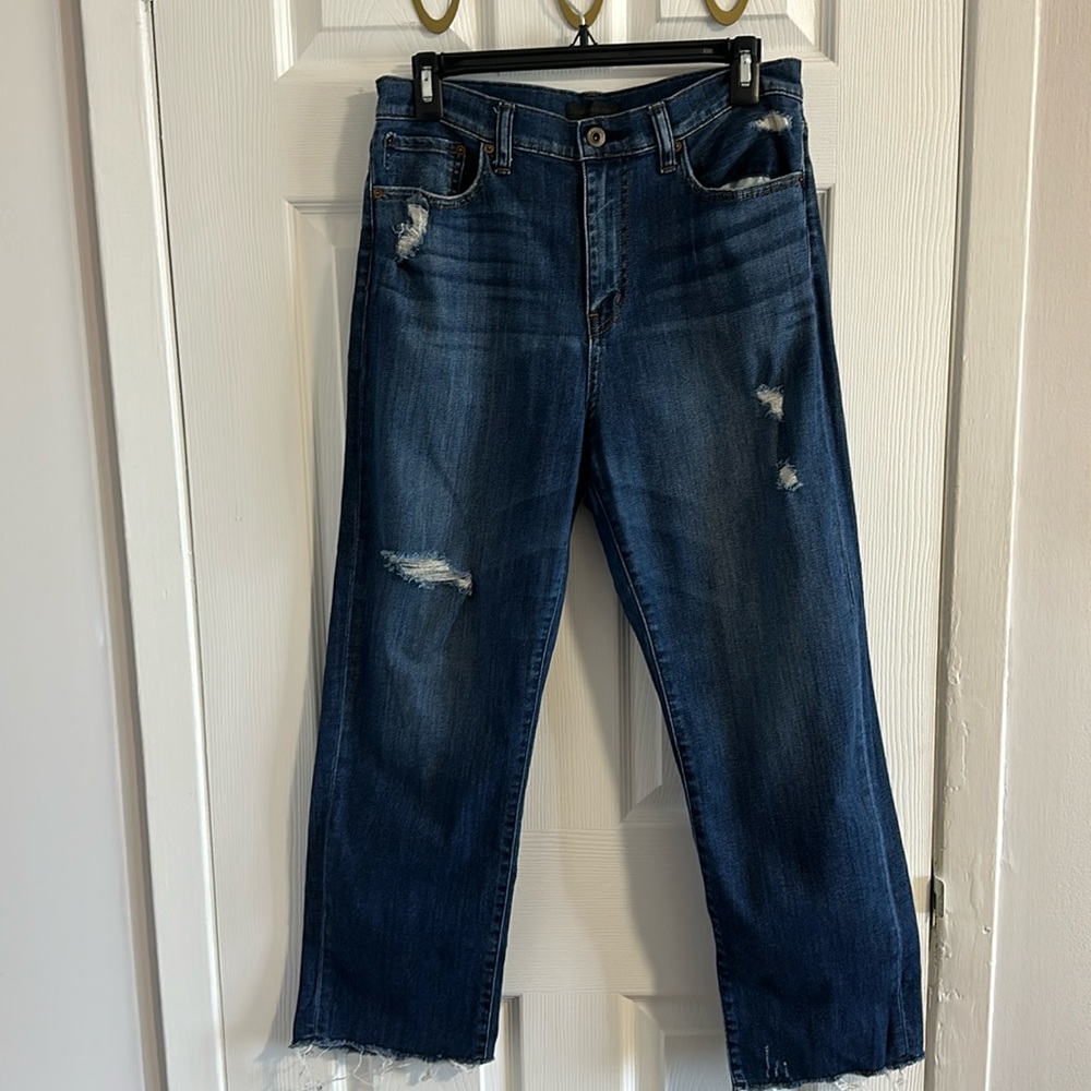 Uniqlo Raw Hem High Rise Jean